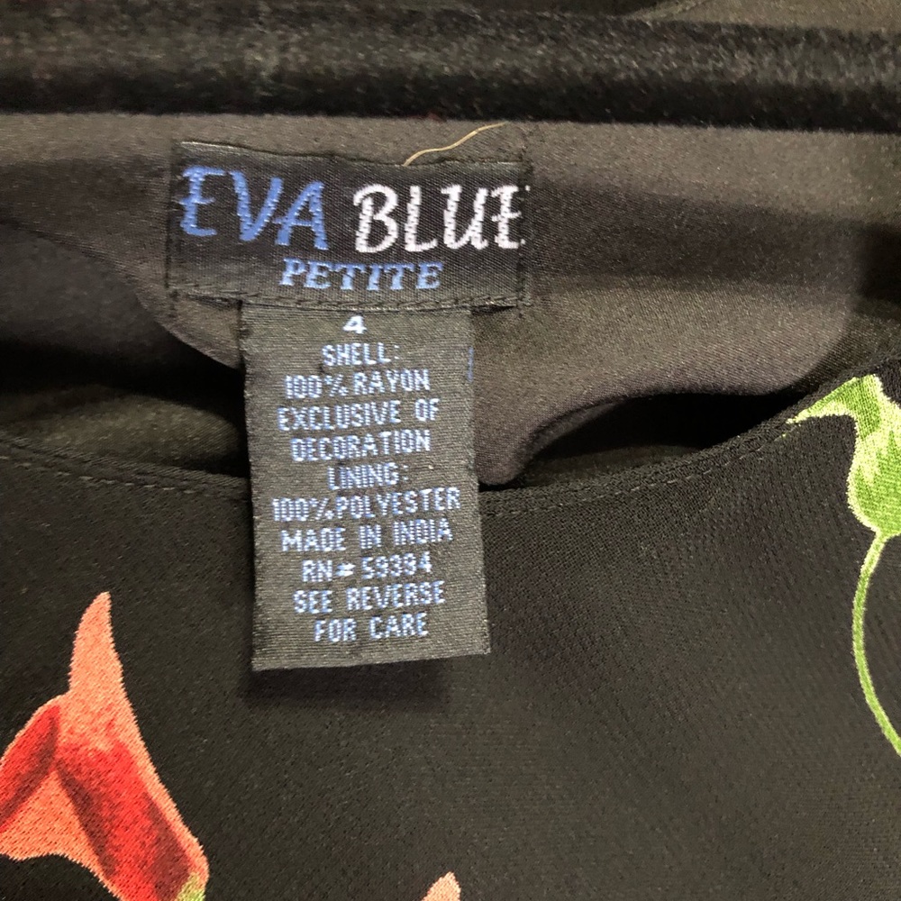 Eva Blue petite dress - Picture 5 of 6